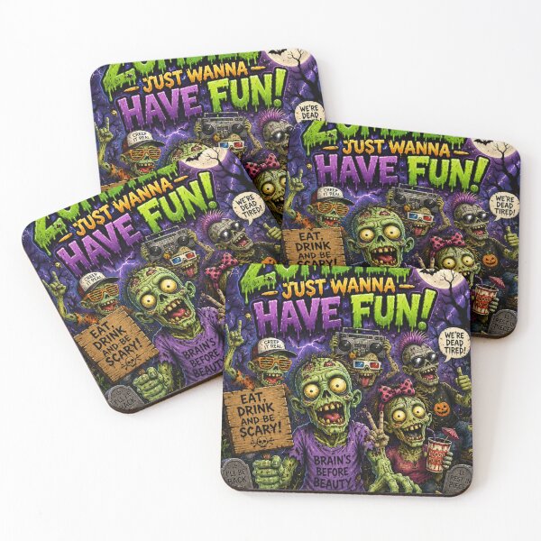 Item preview, Zombies Just Want To Have Fun designed and sold by DK Rocket.