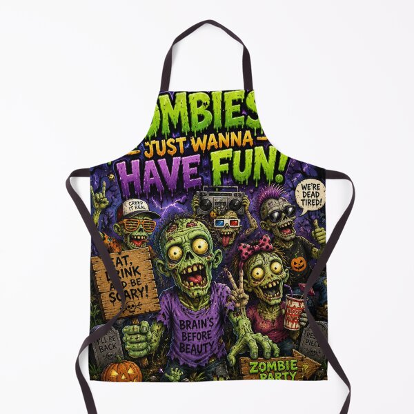 Item preview, Zombies Just Want To Have Fun designed and sold by DazzleKitty.