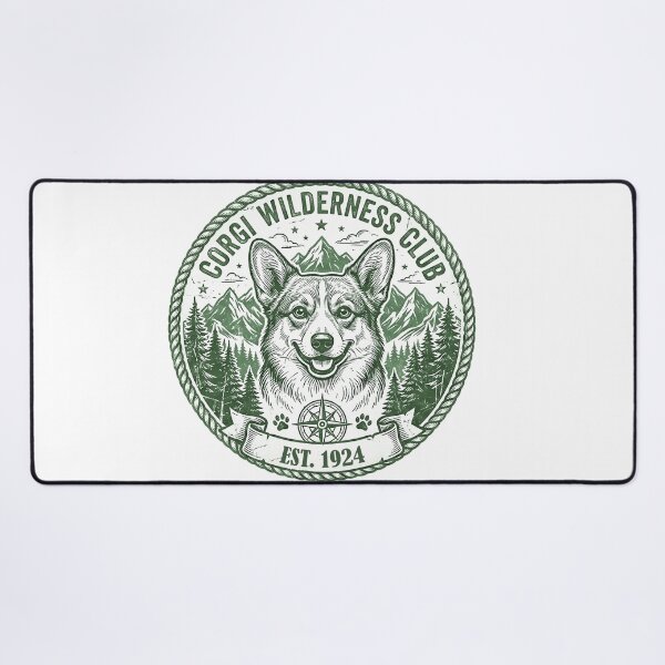 Item preview, Vintage Corgi Wilderness Club Shirt, Retro Corgi Mountain Forest Badge Est 1924 Tee, Unique Corgi Outdoor Gift for Dog and Nature Lovers designed and sold by Wearable Canvas...