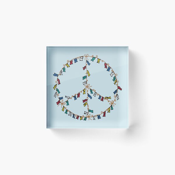 Item preview, Tibetan Flags Peace Sign designed and sold by Tim Veiga.