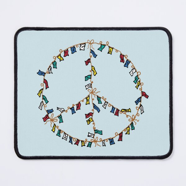 Item preview, Tibetan Flags Peace Sign designed and sold by Tim Veiga.
