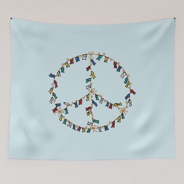 Item preview, Tibetan Flags Peace Sign designed and sold by Tim Veiga.
