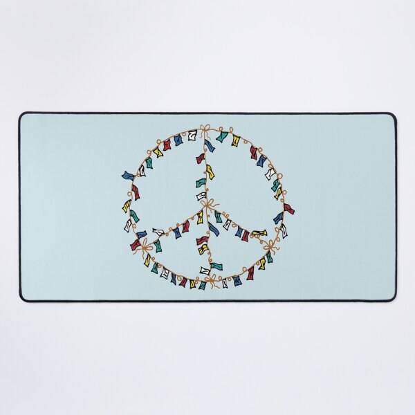 Item preview, Tibetan Flags Peace Sign designed and sold by Tim Veiga.