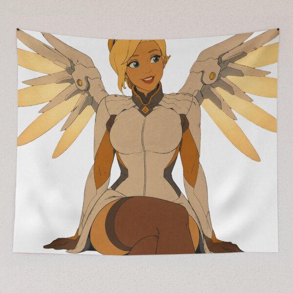 Item preview, Guardian Angel Healer | Sci-Fi Heroine Fan Art Inspired Illustration designed and sold by  Hollow Moon Studios..