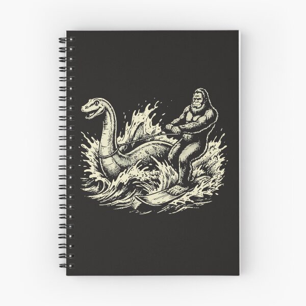 Item preview, Bigfoot Water Skiing Behind Nessie cryptid humor t-shirts designed and sold by yassclothes23.