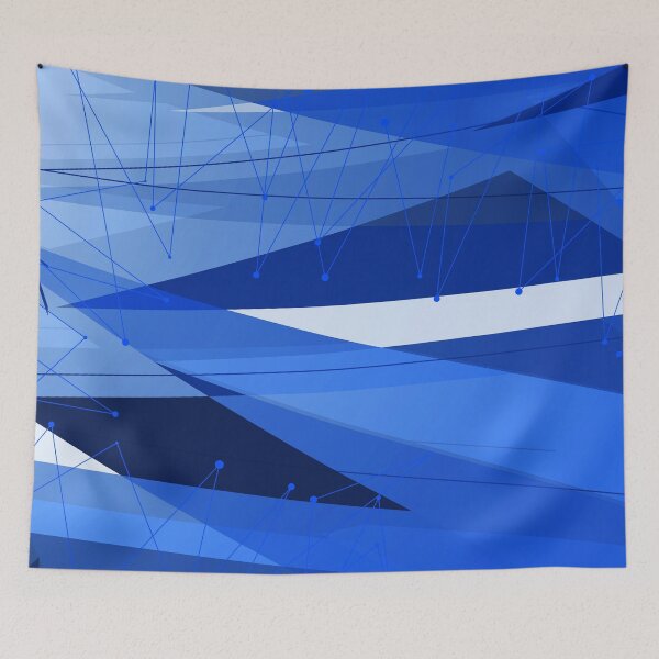 Item preview, Chic Vector Architectural Design In Blue, Aqua, White  designed and sold by DEC02.
