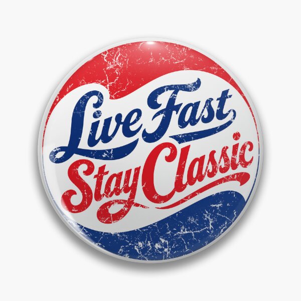 Item preview, Classic retro muscle car Live Fast Stay Classic hot rod T-Shirt designed and sold by BlueLineLAX.