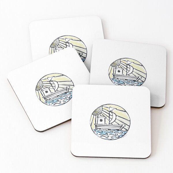 Item preview, Lino print boat designed and sold by SombreroDoodles.