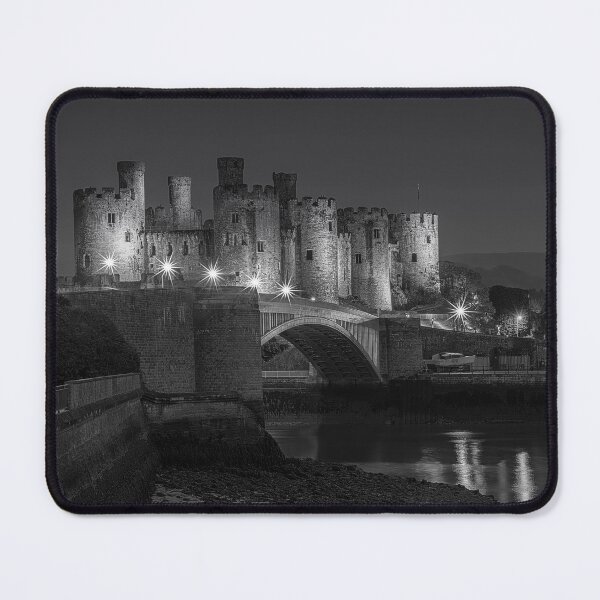 Item preview, Conwy castle in black and white designed and sold by alan tunnicliffe.
