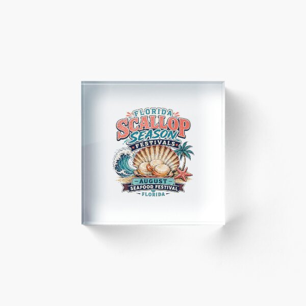 Item preview, Diseño para la celebración del festival de la temporada de vieiras de Florida designed and sold by IRON WINGS /USAF.