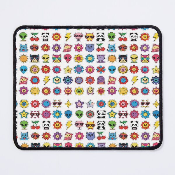 Item preview, Google Başlığı: "Y2K Sticker Bomb Pattern" Retro Pop Art Graphic - 90s Nostalgia Alien & Flower Icons - Indie Kidcore Aesthetic designed and sold by BestChoiceService.