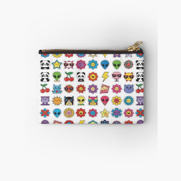 Item preview, Google Başlığı: "Y2K Sticker Bomb Pattern" Retro Pop Art Graphic - 90s Nostalgia Alien & Flower Icons - Indie Kidcore Aesthetic designed and sold by BestChoiceService.