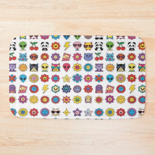 Item preview, Google Başlığı: "Y2K Sticker Bomb Pattern" Retro Pop Art Graphic - 90s Nostalgia Alien & Flower Icons - Indie Kidcore Aesthetic designed and sold by BestChoiceService.