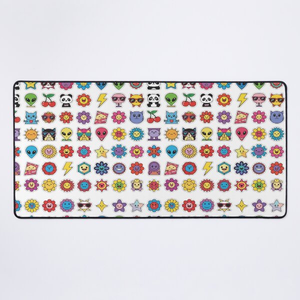 Item preview, Google Başlığı: "Y2K Sticker Bomb Pattern" Retro Pop Art Graphic - 90s Nostalgia Alien & Flower Icons - Indie Kidcore Aesthetic designed and sold by BestChoiceService.