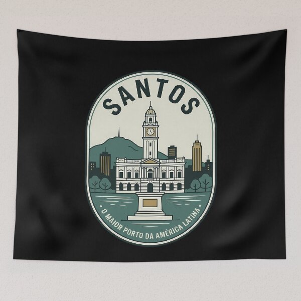 Item preview, Santos Brazil Vintage Travel Emblem designed and sold by k3rstman1.