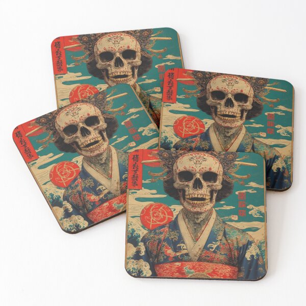 Item preview, SAMURAI SKULLS: Honor, After Death designed and sold by FANTASY FRENZY.