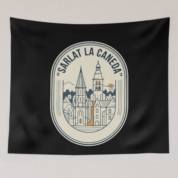 Item preview, Sarlat La Caneda France Vintage Travel Emblem designed and sold by k3rstman1.