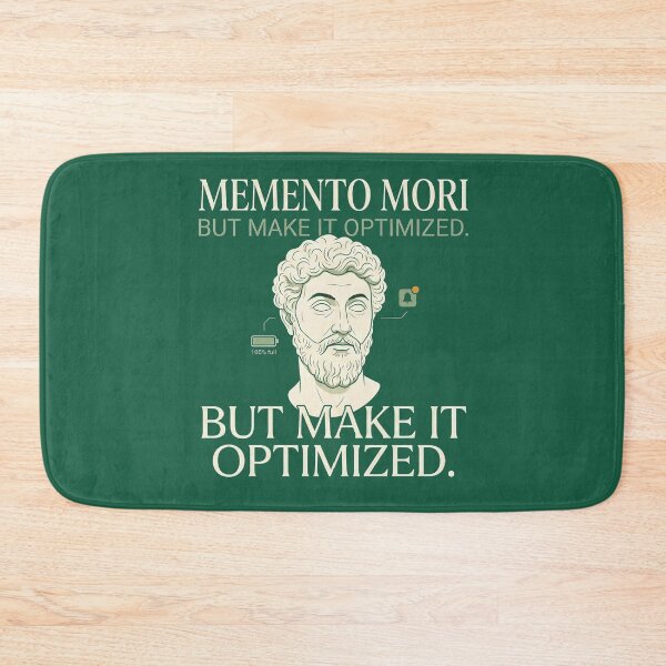 Item preview, Memento Mori But Make It Optimized T-Shirt | Stoic Philosophy Shirt | Productivity Humor | Tech Minimalist Apparel designed and sold by EIPTOW.