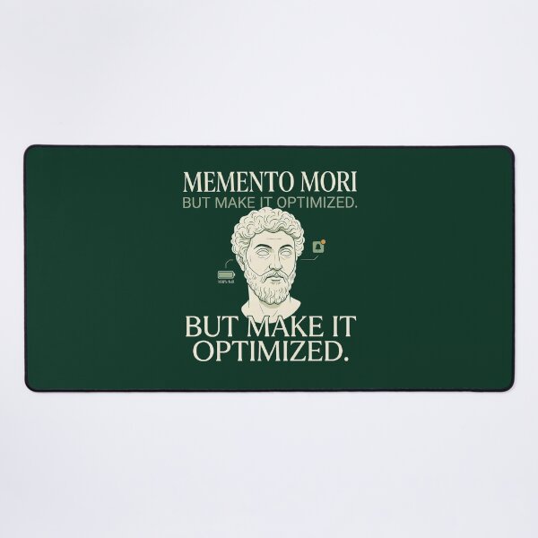 Item preview, Memento Mori But Make It Optimized T-Shirt | Stoic Philosophy Shirt | Productivity Humor | Tech Minimalist Apparel designed and sold by EIPTOW.