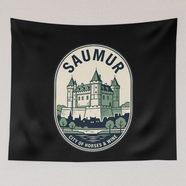 Item preview, Saumur France Chateau Vintage Travel Emblem designed and sold by k3rstman1.