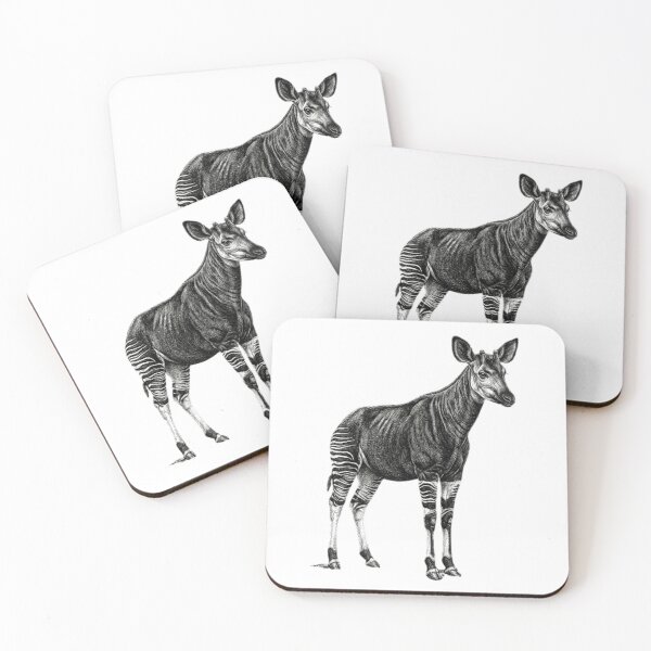 Item preview, Okapi - Realistic Minimalistic Black And White designed and sold by Minimalisticaly.