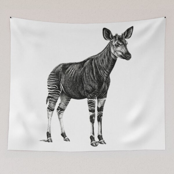 Item preview, Okapi - Realistic Minimalistic Black And White designed and sold by Minimalisticaly.