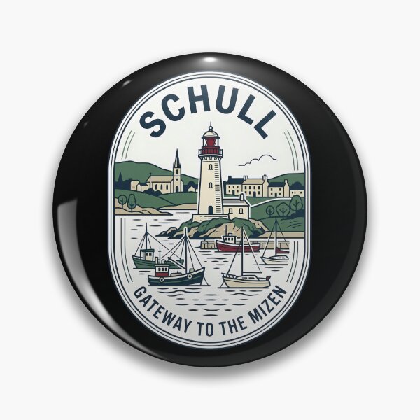 Artikelvorschau, Schull Ireland Gateway to Mizen Vintage Travel Emblem entworfen und verkauft von k3rstman1.