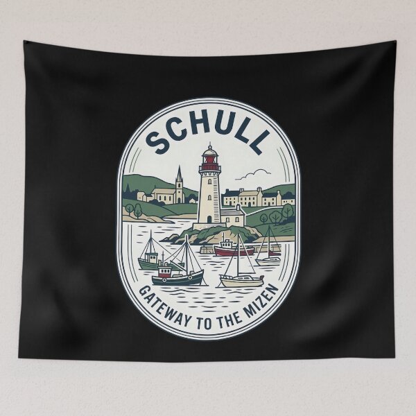 Item preview, Schull Ireland Gateway to Mizen Vintage Travel Emblem designed and sold by k3rstman1.