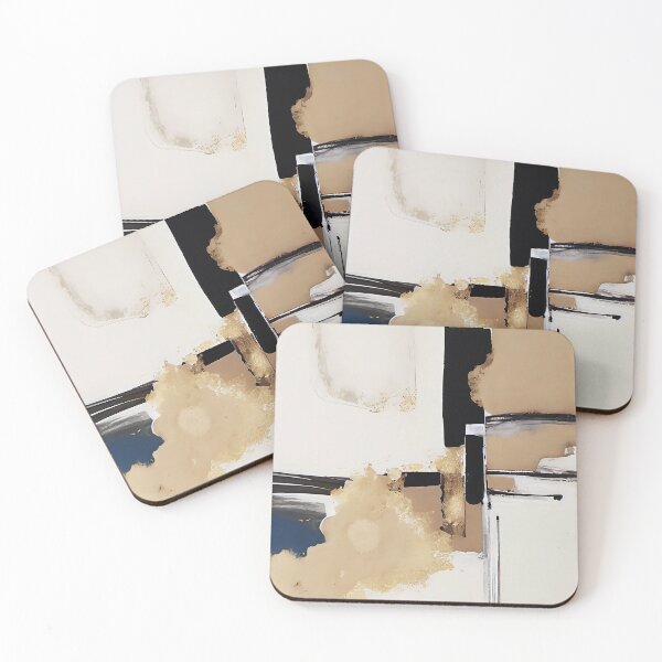 Item preview, Lush Earthtones, Cream And Black Modern Art Painting designed and sold by DEC02.