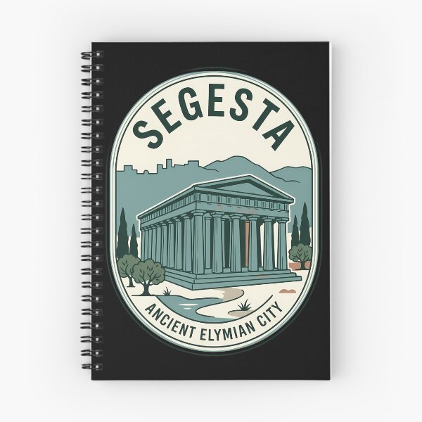 Item preview, Segesta Sicily Ancient Temple Vintage Travel Emblem designed and sold by k3rstman1.