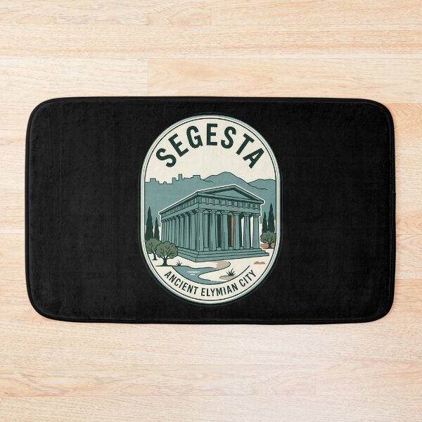 Item preview, Segesta Sicily Ancient Temple Vintage Travel Emblem designed and sold by k3rstman1.