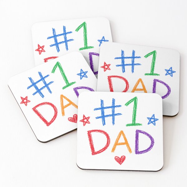 Item preview, #1 Dad – A Child's Masterpiece designed and sold by Stubblejumper Artworks.
