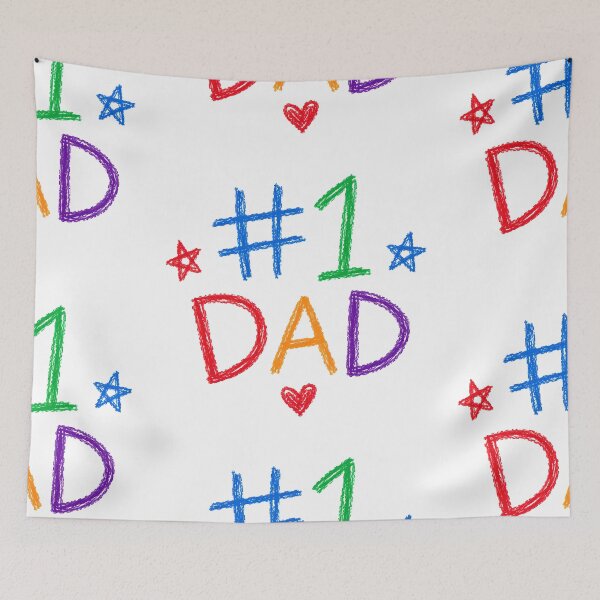 Item preview, #1 Dad – A Child's Masterpiece designed and sold by Stubblejumper Artworks.