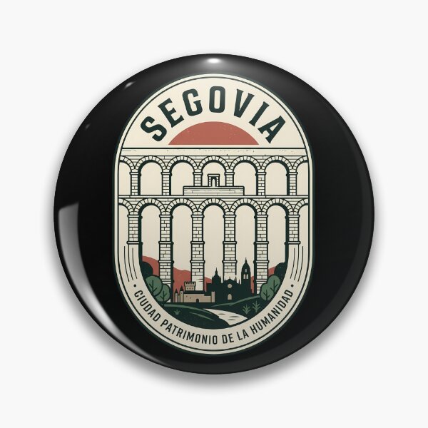 Item preview, Segovia Spain Roman Aqueduct Vintage Travel Emblem designed and sold by k3rstman1.