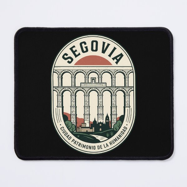 Item preview, Segovia Spain Roman Aqueduct Vintage Travel Emblem designed and sold by k3rstman1.