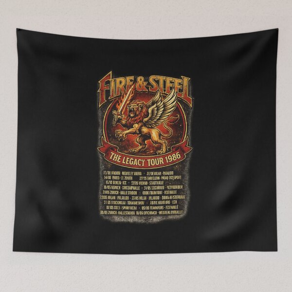 Item preview, FIRE & STEEL THE LEGACY TOUR 1986 designed and sold by playback63.