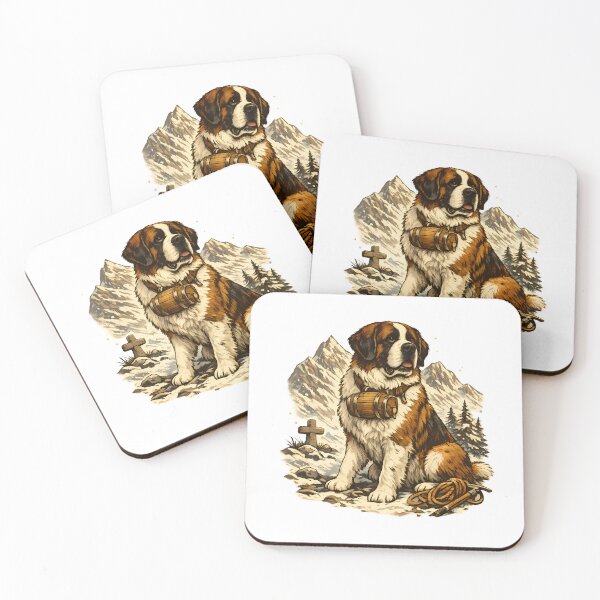 Item preview, Saint Bernard in the snowy Alps designed and sold by Daily Quirk.