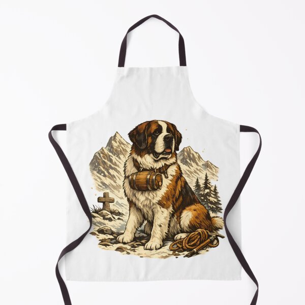 Item preview, Saint Bernard in the snowy Alps designed and sold by Daily Quirk.
