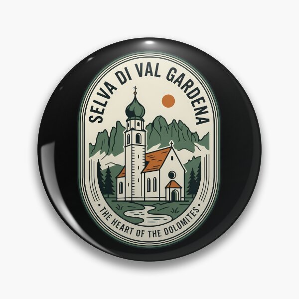 Item preview, Selva Di Val Gardena Vintage Travel Emblem Dolomites designed and sold by k3rstman1.