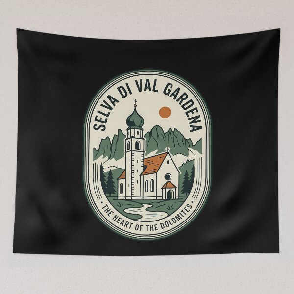 Item preview, Selva Di Val Gardena Vintage Travel Emblem Dolomites designed and sold by k3rstman1.