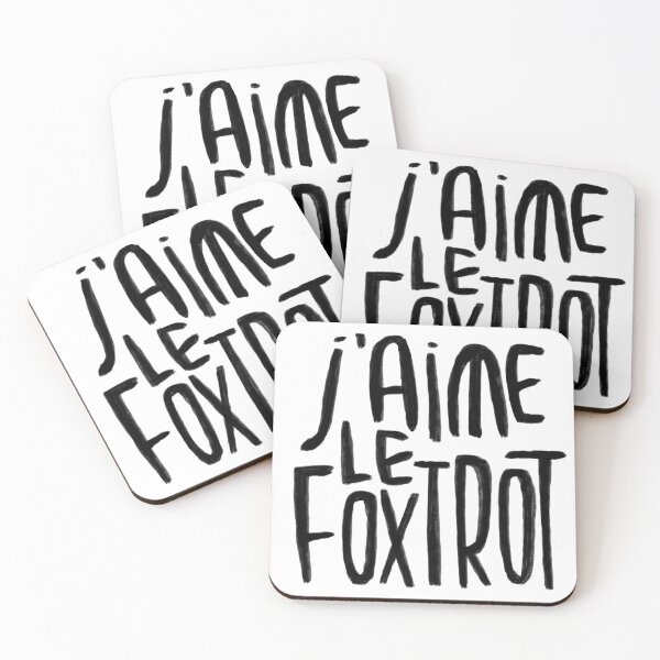 Item preview, J‘aime le foxtrot, Dance typography  designed and sold by danceink.