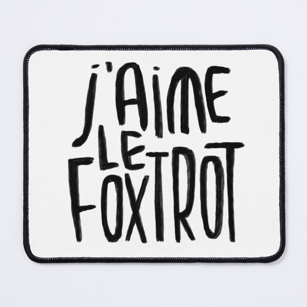 Item preview, J‘aime le foxtrot, Dance typography designed and sold by danceink.