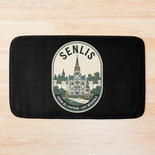 Item preview, Senlis France Medieval City Vintage Travel Emblem designed and sold by k3rstman1.