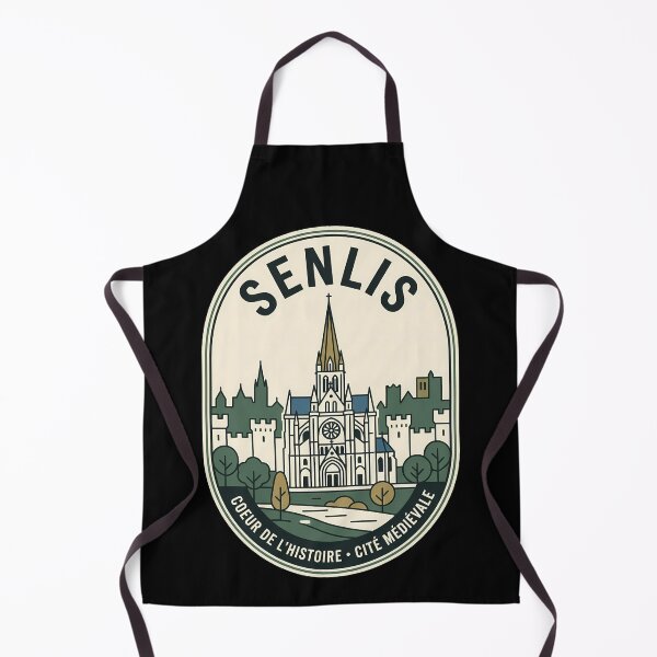 Item preview, Senlis France Medieval City Vintage Travel Emblem designed and sold by k3rstman1.