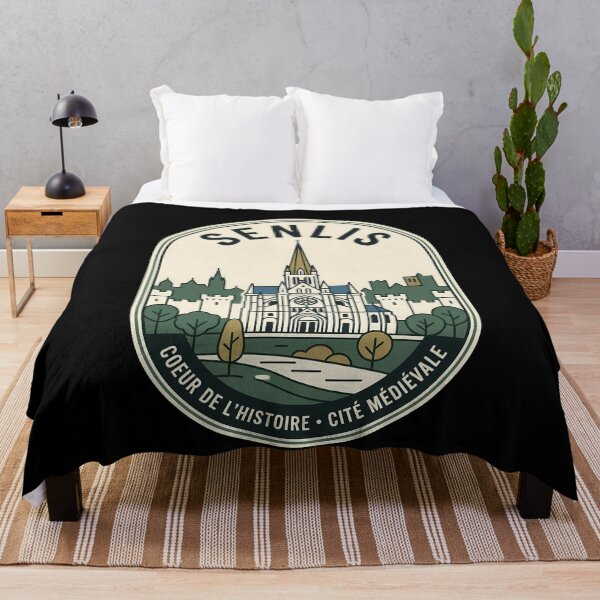 Item preview, Senlis France Medieval City Vintage Travel Emblem designed and sold by k3rstman1.