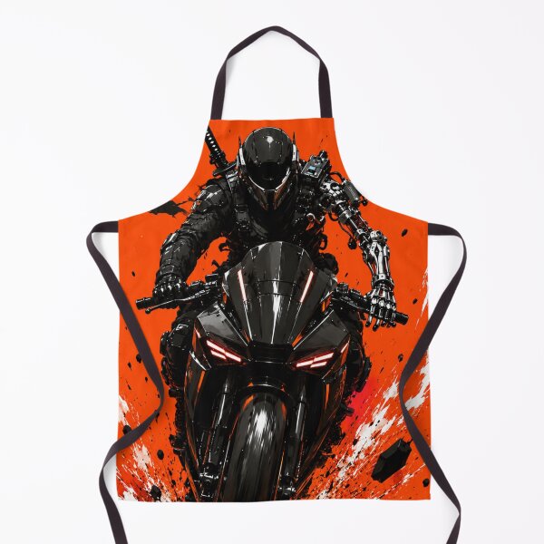 Item preview, Cyber Samurai Moto Rider designed and sold by Gold&pixels.