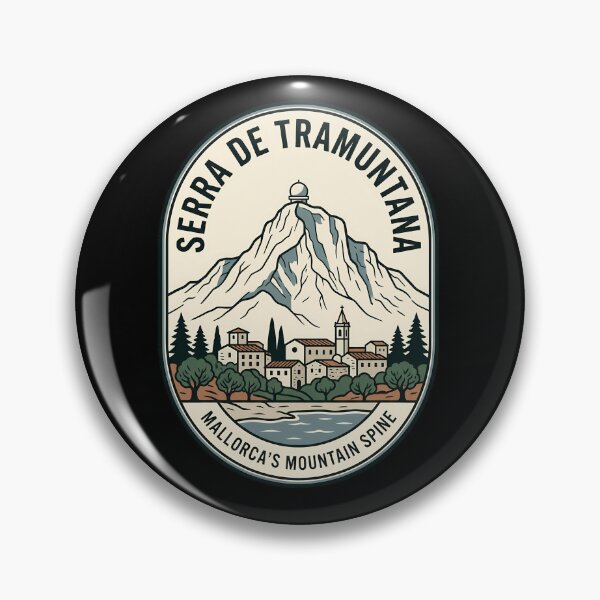Item preview, Serra De Tramuntana Mallorca Vintage Travel Emblem designed and sold by k3rstman1.