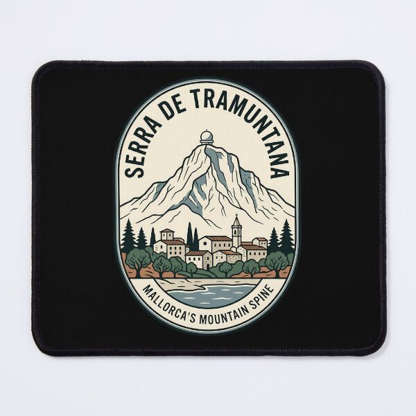 Item preview, Serra De Tramuntana Mallorca Vintage Travel Emblem designed and sold by k3rstman1.