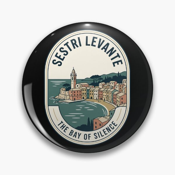 Item preview, Sestri Levante Bay of Silence Vintage Travel Emblem designed and sold by k3rstman1.