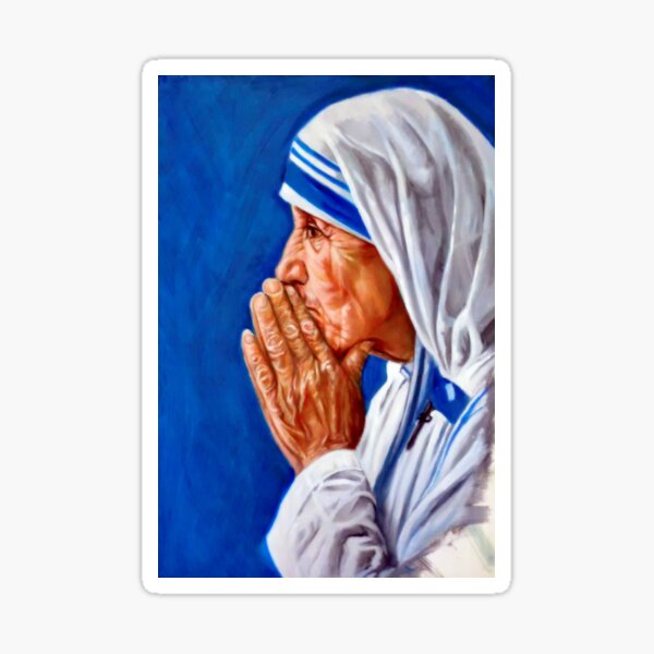 portrait of Mother Teresa Sticker